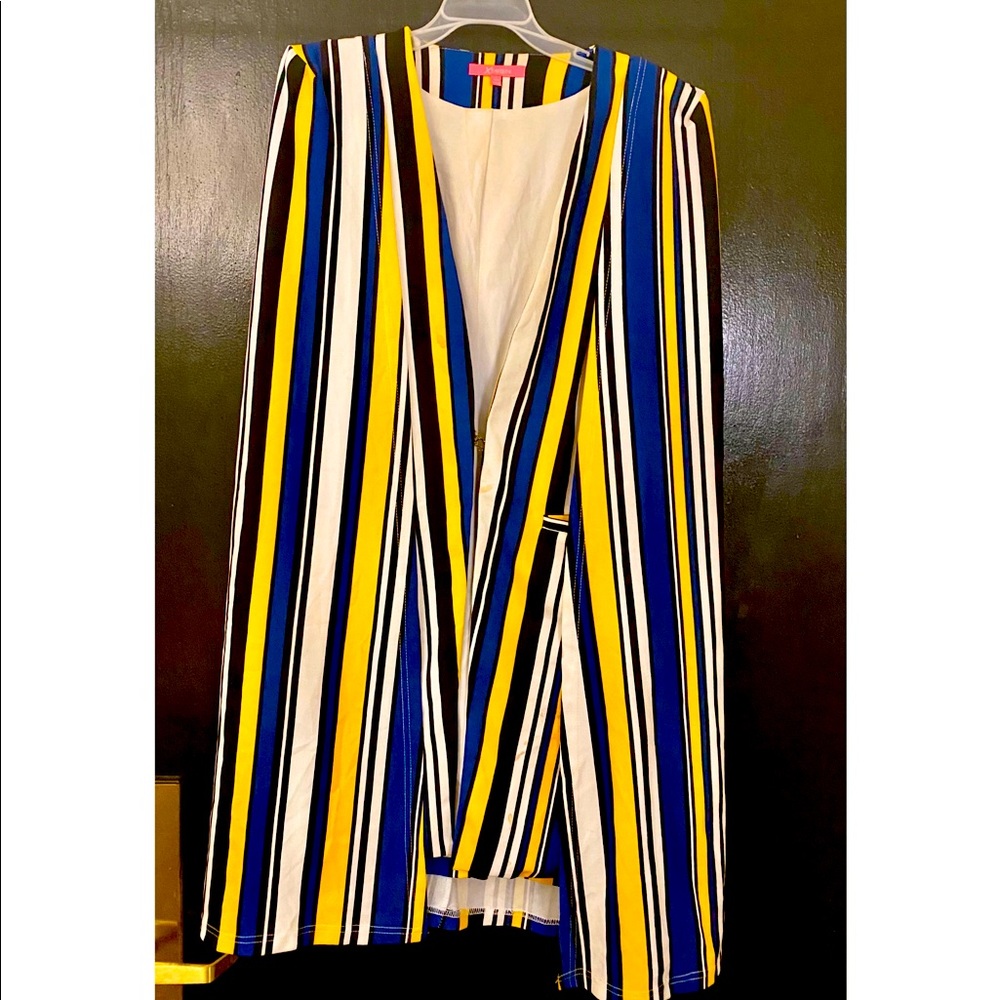 Multi- color split blazer